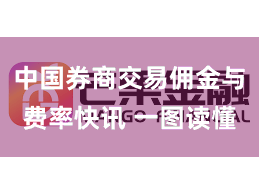 中国券商交易佣金与费率快讯 一图读懂